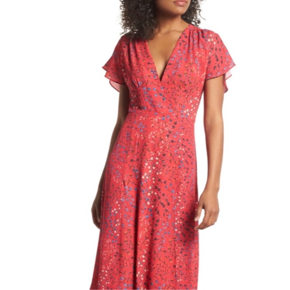 French connection Frances maxi dress with split size 6